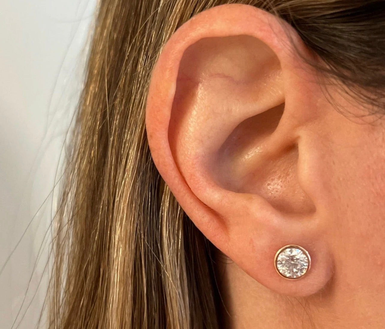 Bezel Set Studs