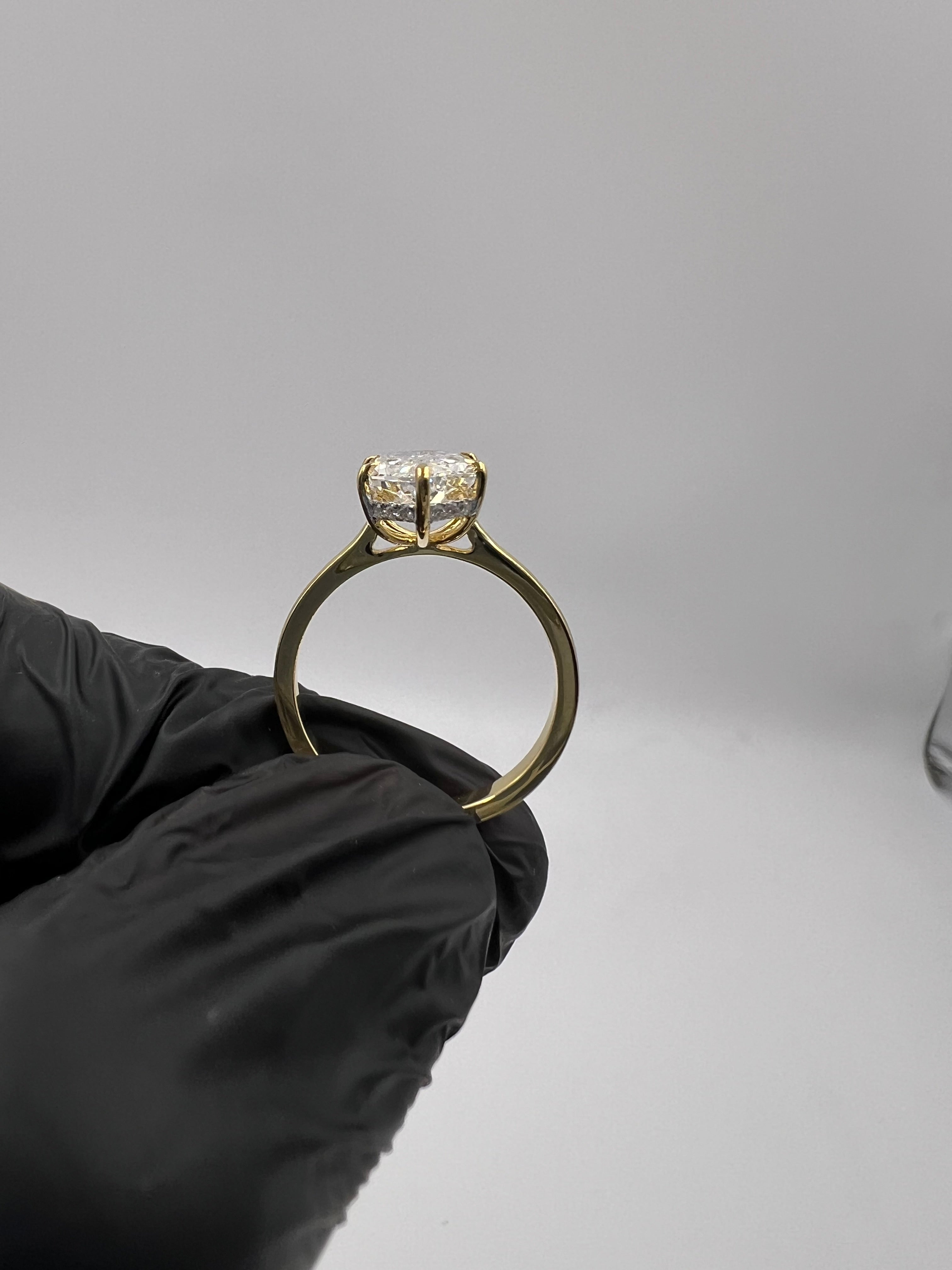 3.00ct Dutch Marquise Hidden Halo Engagement Ring