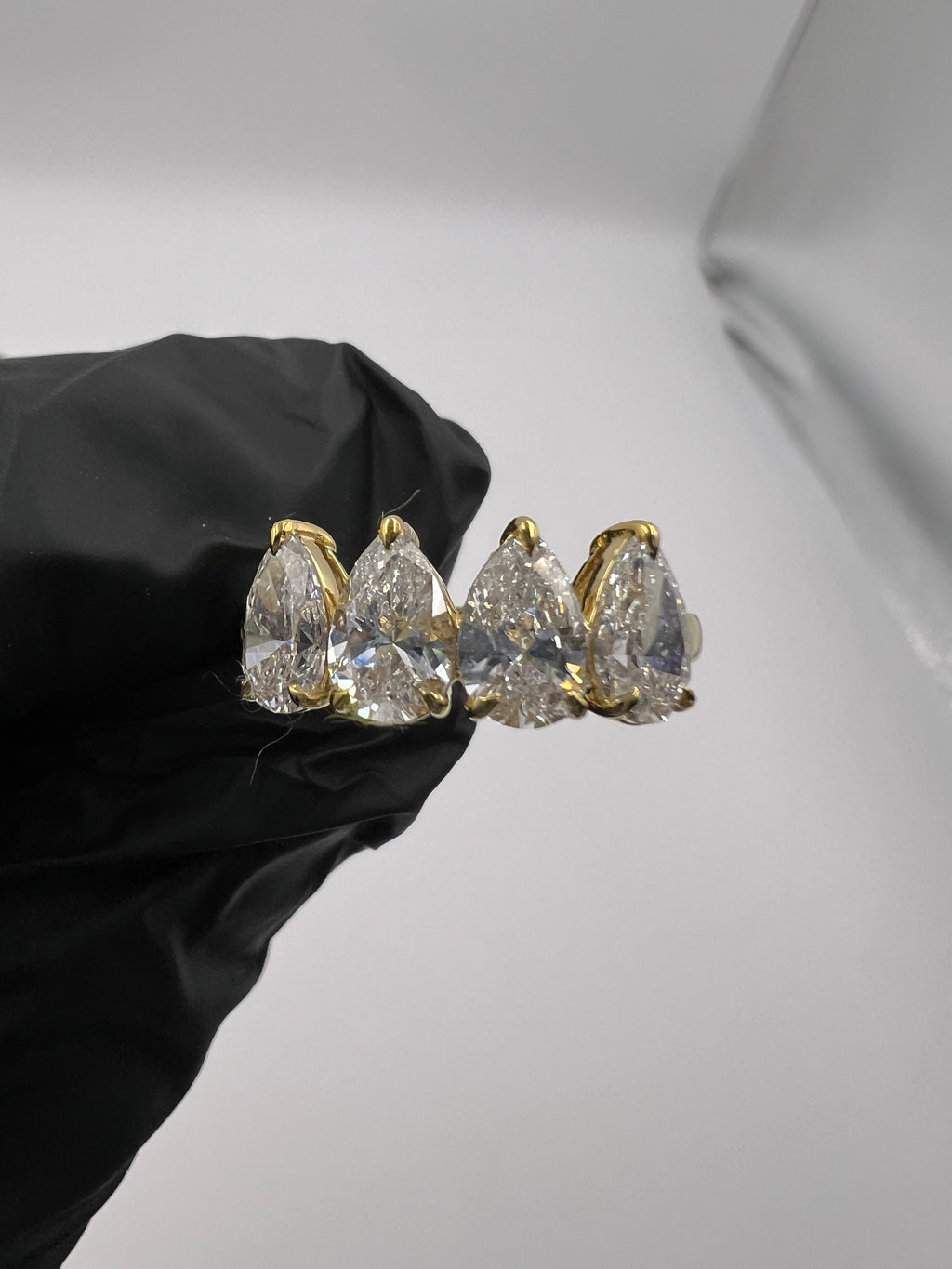 2.25ct Pear 4-Stone Wedding Band