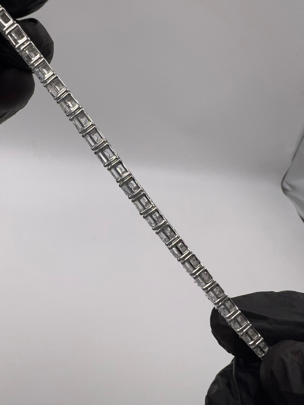 30ct Emerald Cut Diamond Tennis Bracelet