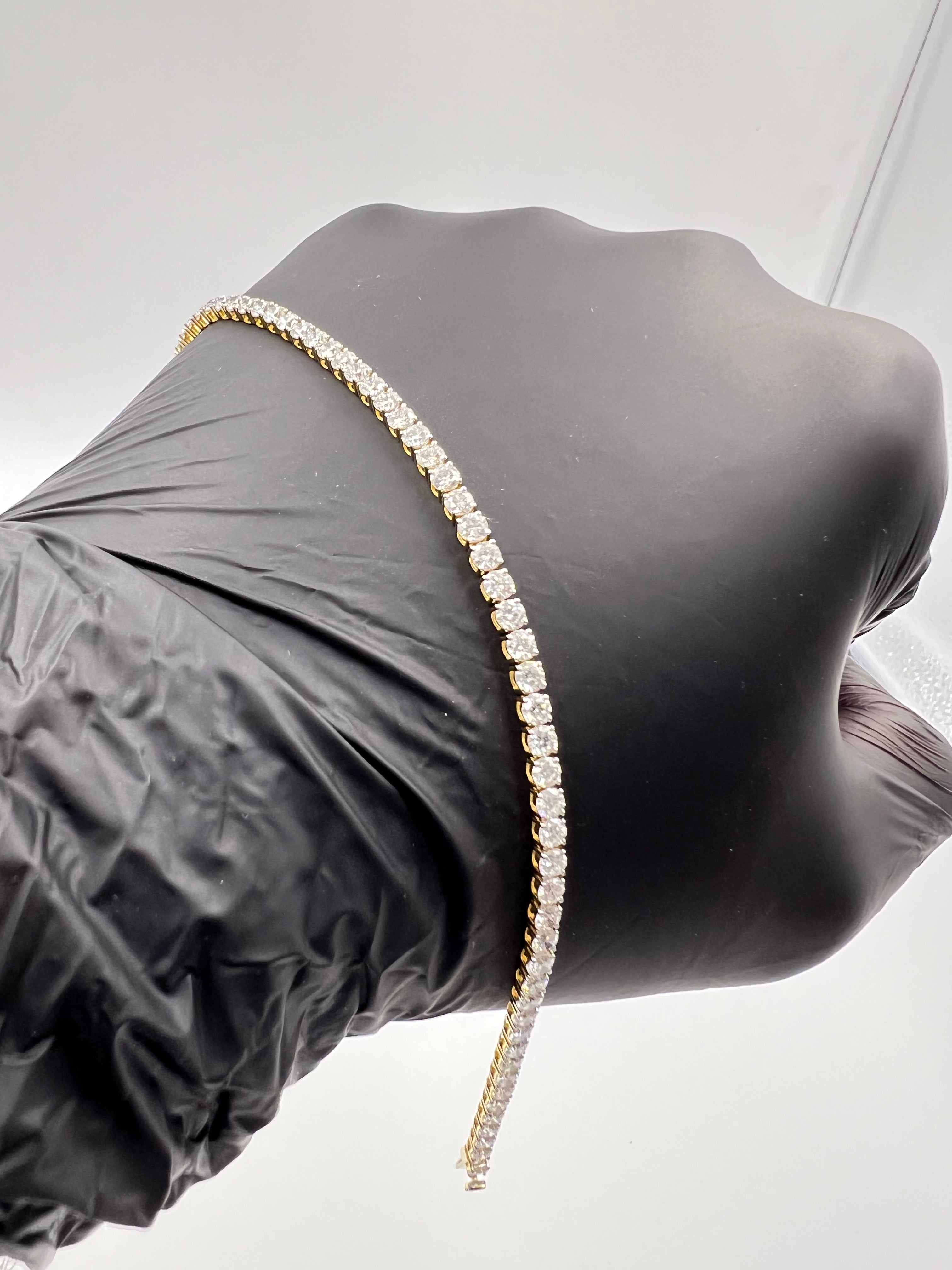 5.00ct Round 4-Prong Tennis Bracelet