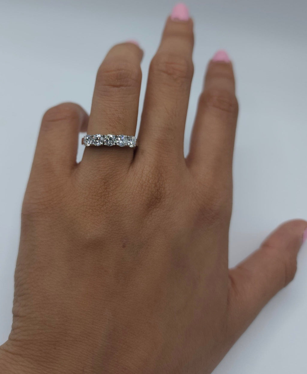 1ct Round 5-Stone Eternity Band