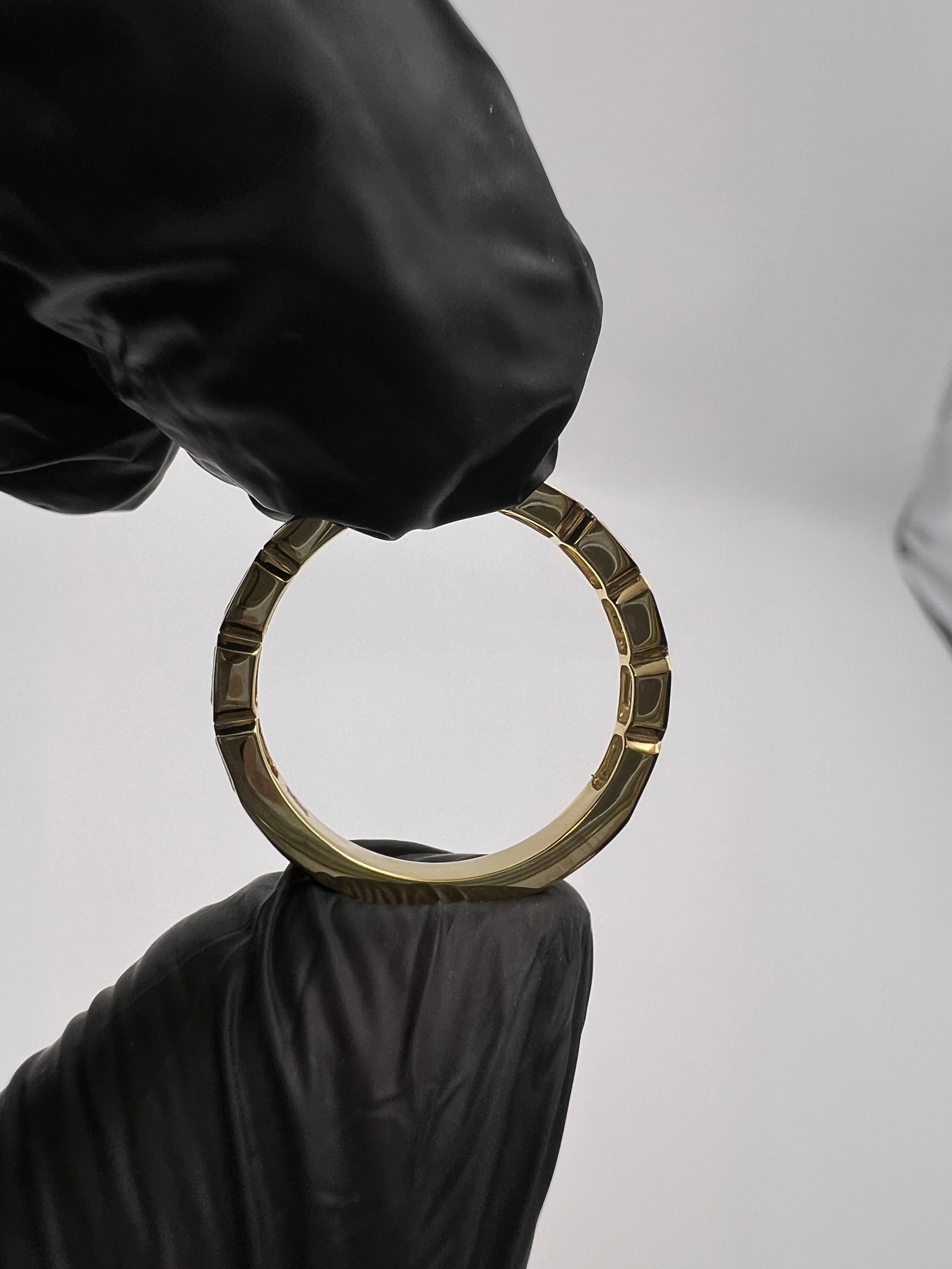 1.00ct Emerald East West Bezel Set 3/4 Eternity Band
