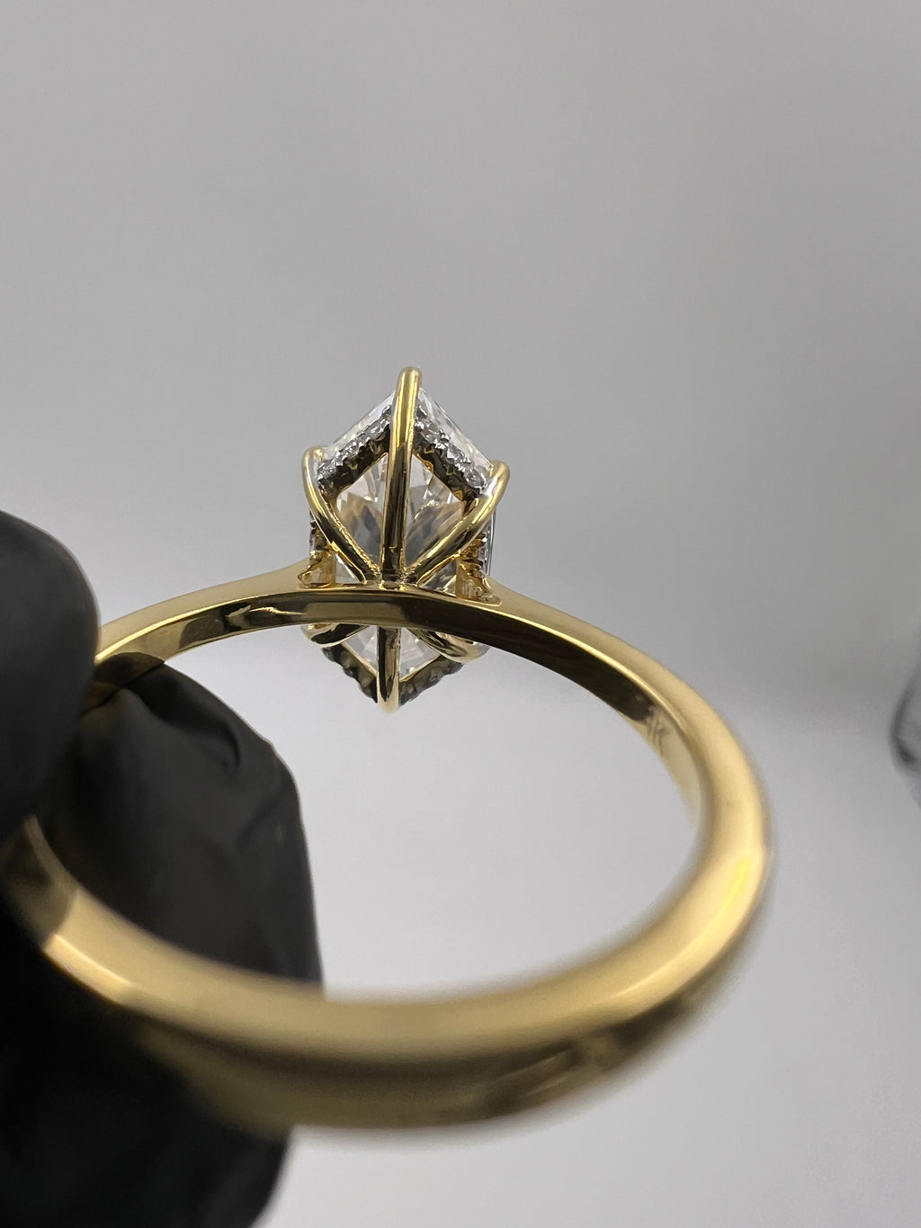 3.00ct Dutch Marquise Hidden Halo Engagement Ring