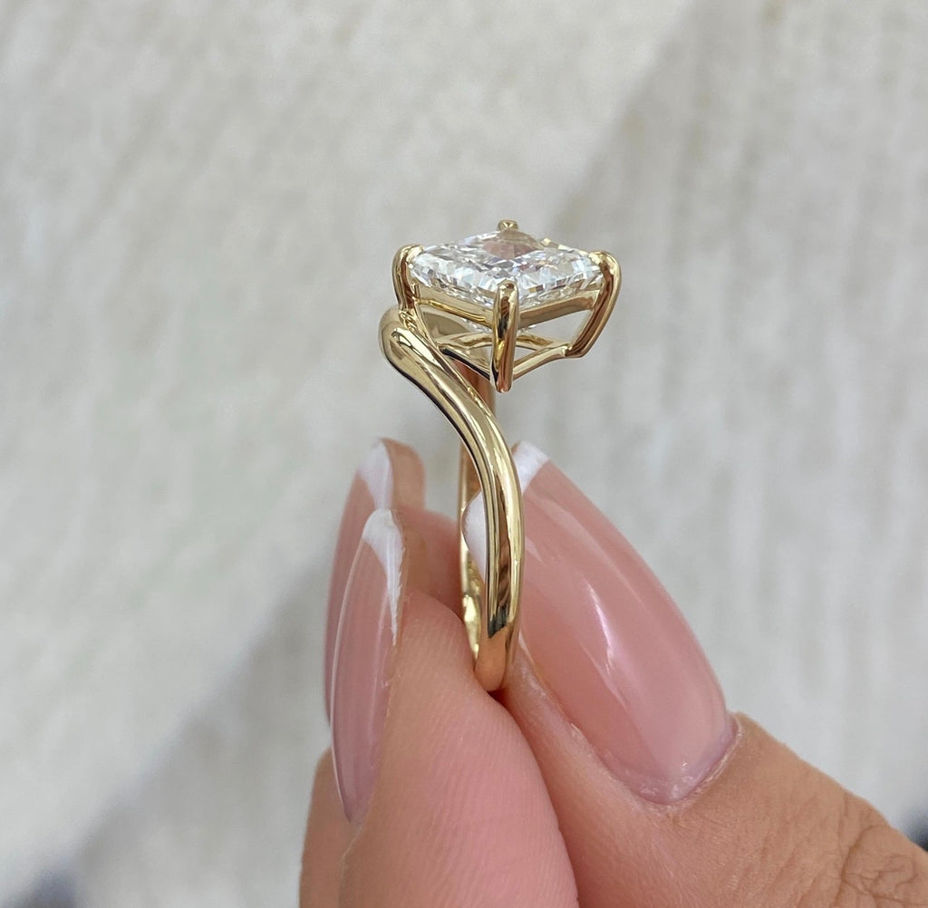 2.00ct Princess Cut Pinky Finger Ring