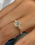 1.50ct Emerald Cut 3-stone Ring