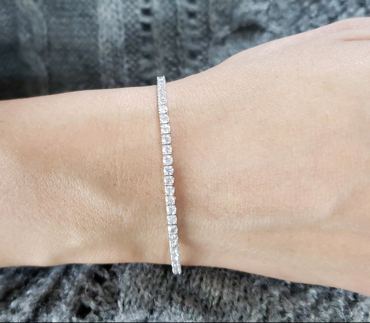 3ct Round Prong Set Tennis Bracelet