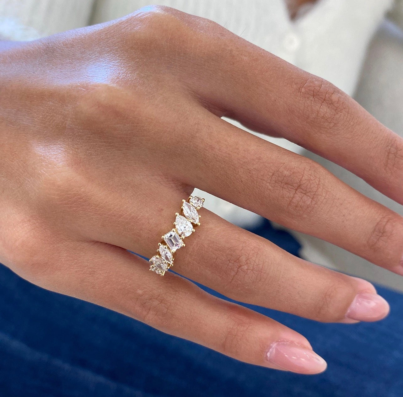1.10ct Mixed Shape Wedding Ring