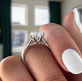 1ct Round Cut Cathedral Set Wedding Ring