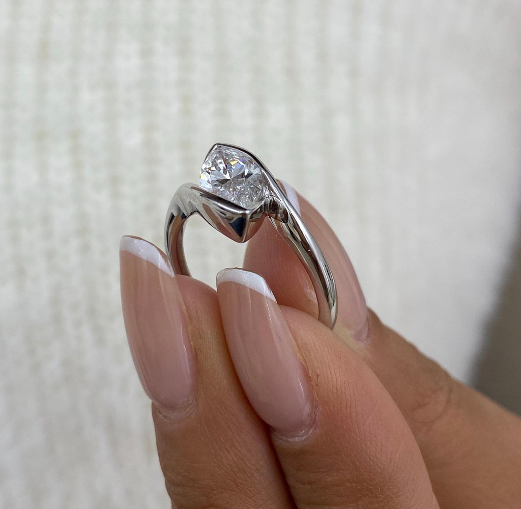 1.50ct Marquise Cut Bypass Set Ring
