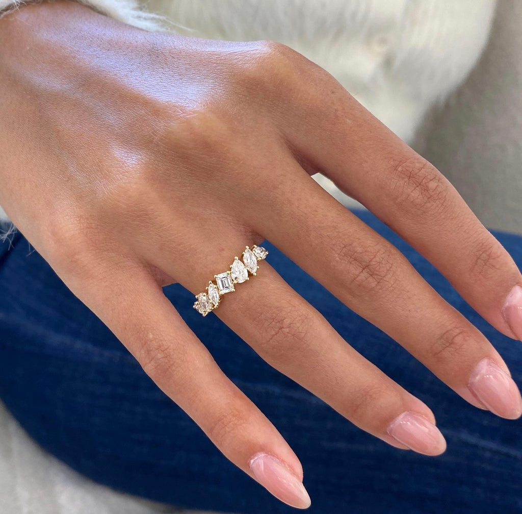 1.10ct Mixed Shape Wedding Ring