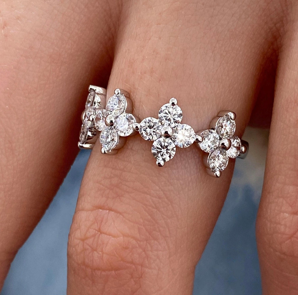 1.40ct Lucky Clover Eternity Ring