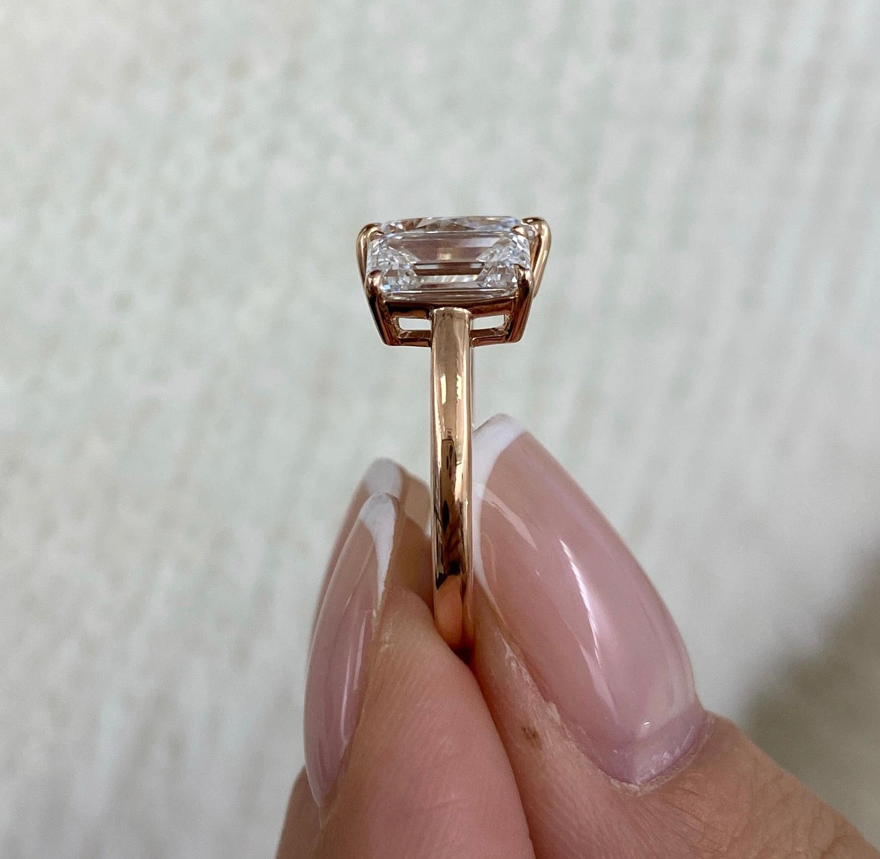 3ct Emerald & Pear Toi et Moi Ring