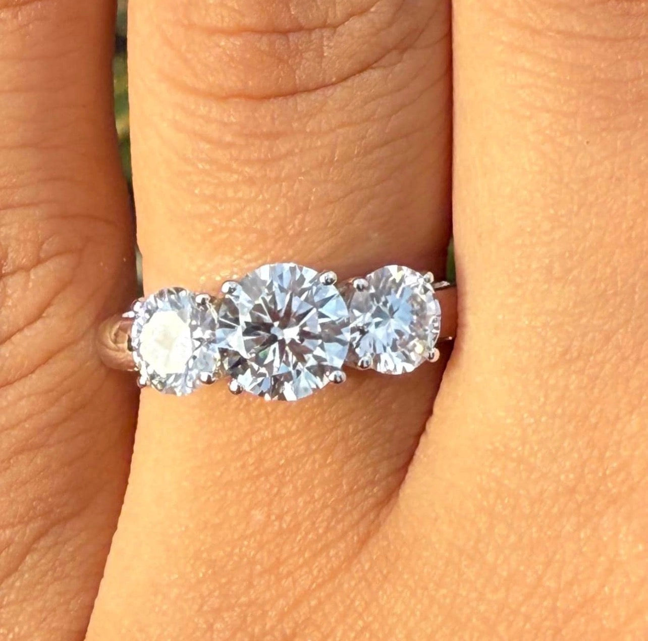 2.50ct Round 3-stone ring