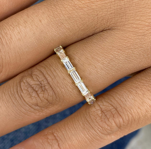0.80ct Baguette Wedding Band