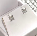 2ct Asscher Cut Stud Earrings