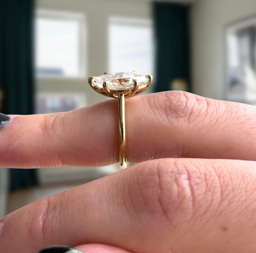 Marquise Cut Wedding Ring