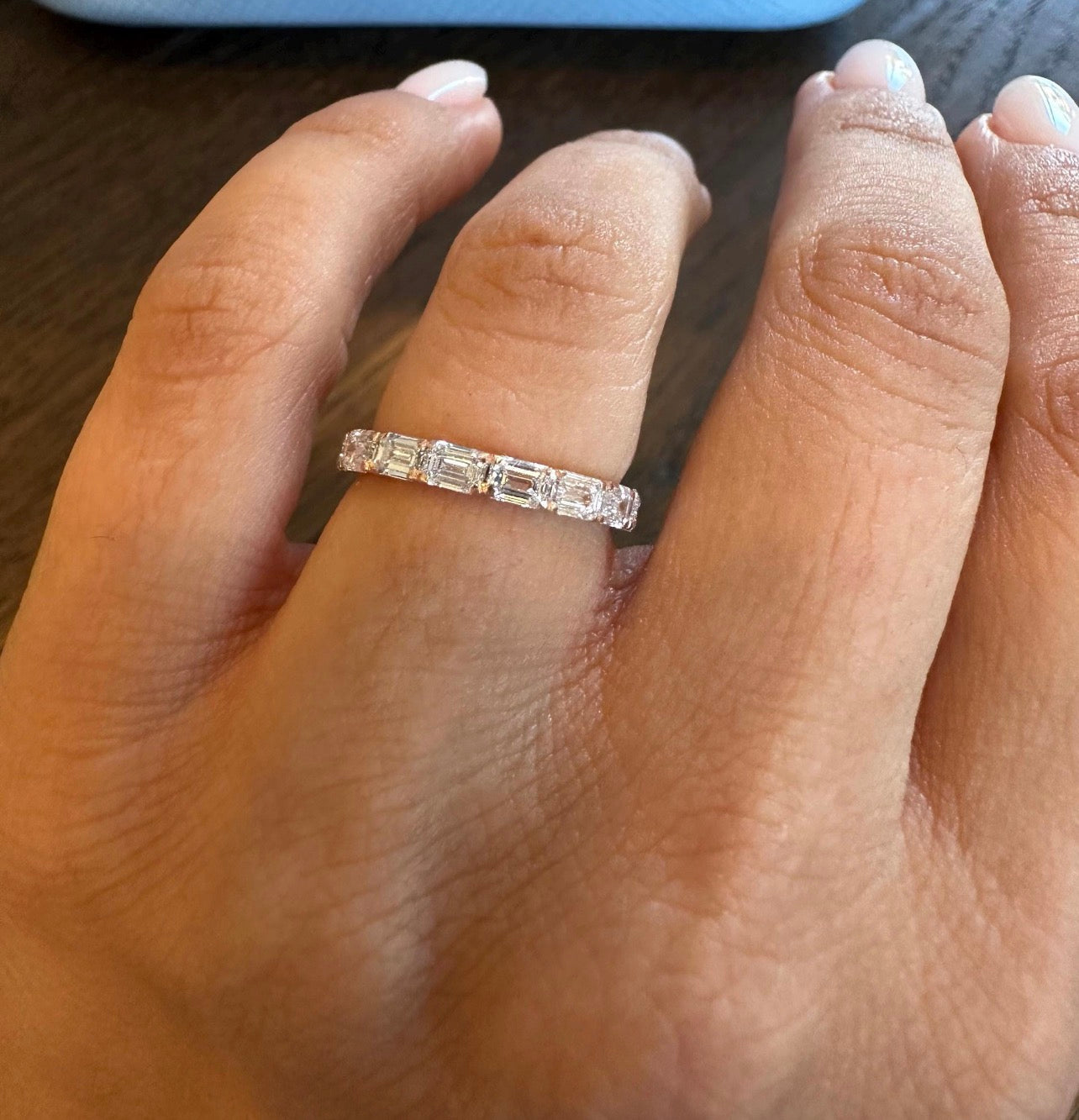 1.60ct Emerald Cut Wedding Band