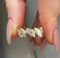 1.50ct Marquise Cut Tilted Wedding Ring