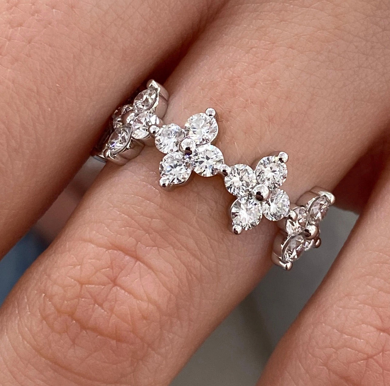 1.40ct Lucky Clover Eternity Ring