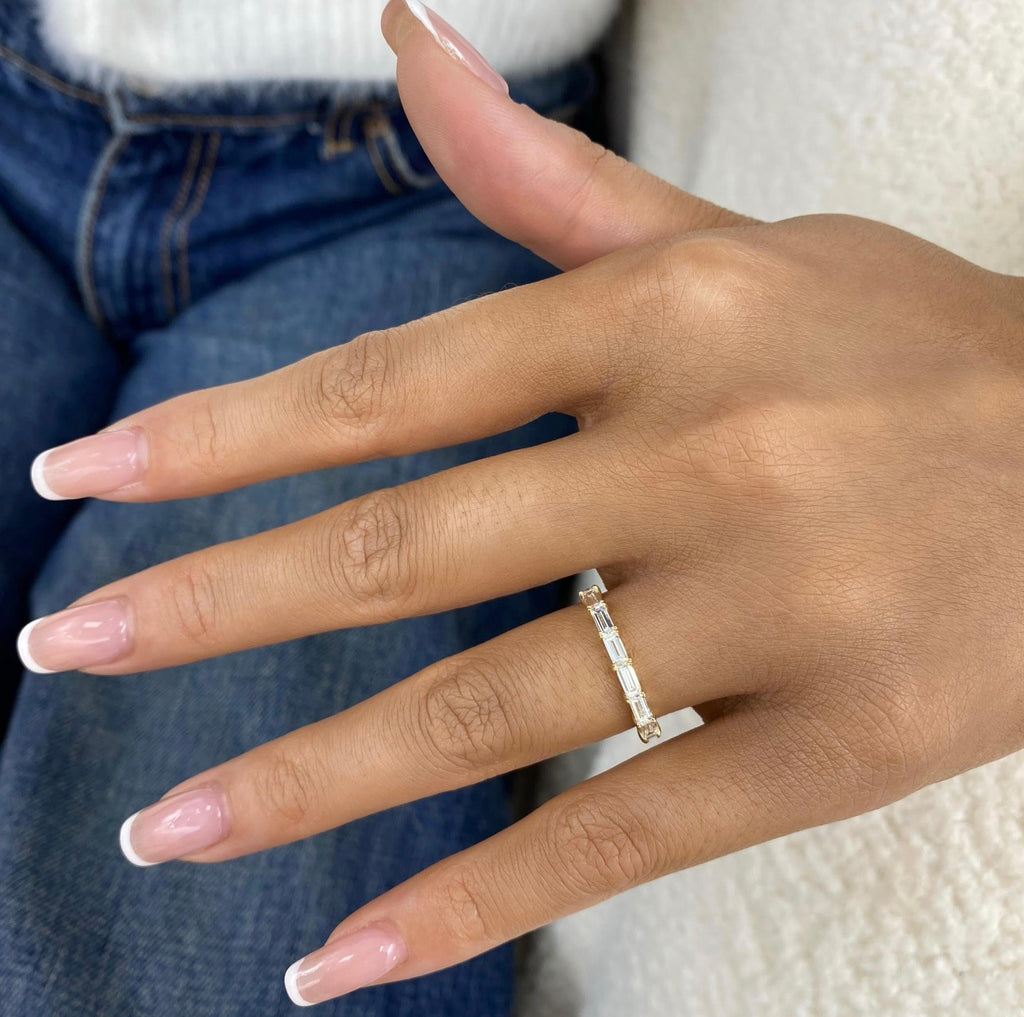 0.80ct Baguette Wedding Band