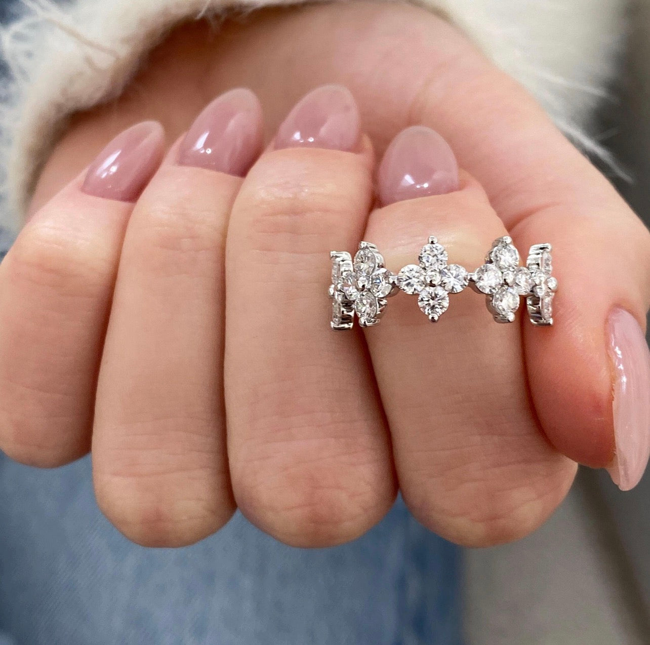 1.40ct Lucky Clover Eternity Ring
