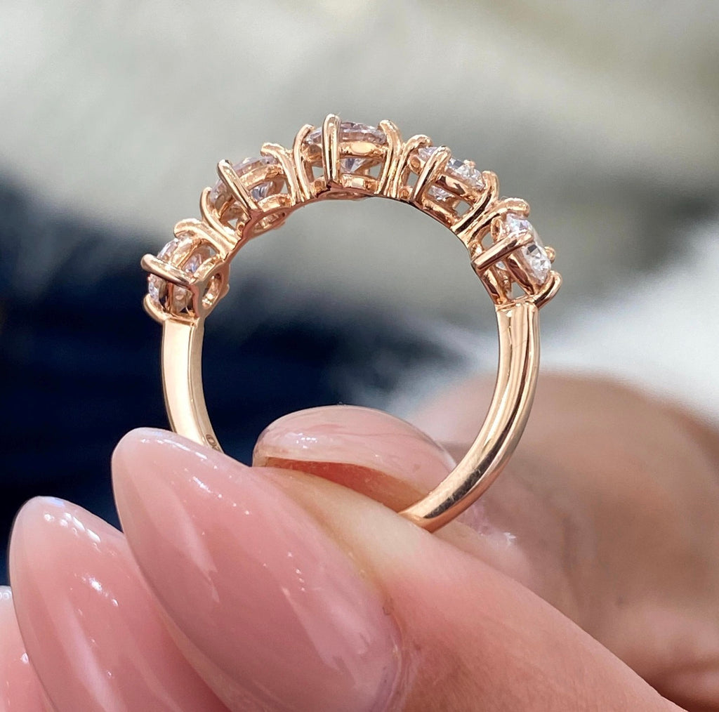 1.25ct Round Cut Diamond Wedding Band