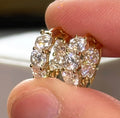 Cushion Cut Inside Out Huggies Earrings