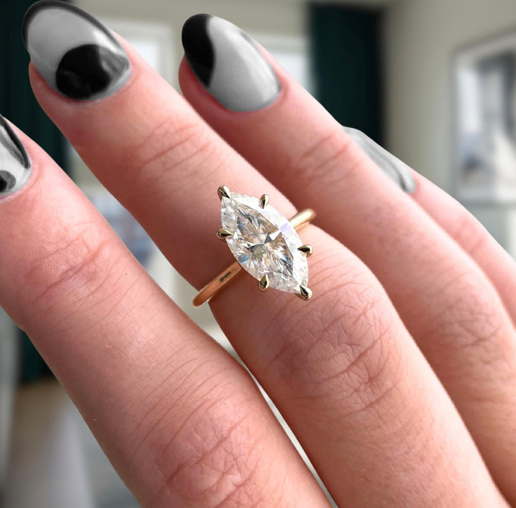 Marquise Cut Wedding Ring