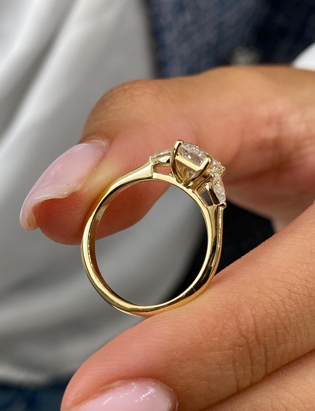 1.50ct Emerald Cut 3-stone Ring