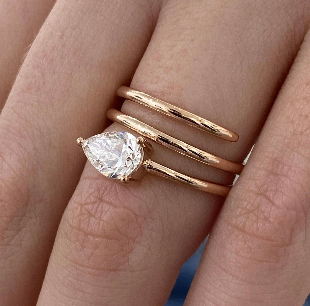 1ct Pear Cut Proposal Ring