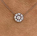 2ct Heart & Round Cut Diamond Pendant Necklace