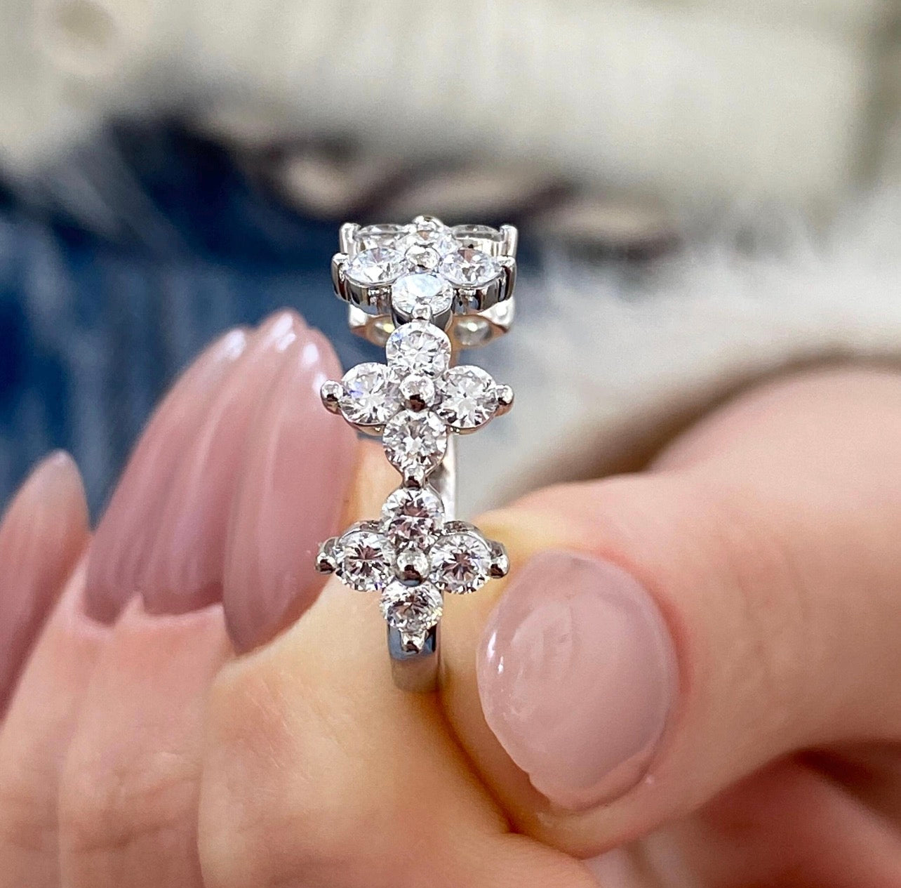 1.40ct Lucky Clover Eternity Ring