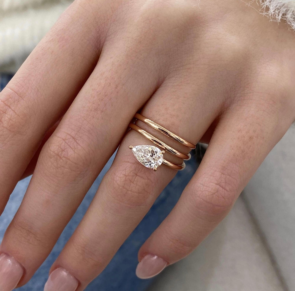 1ct Pear Cut Proposal Ring