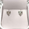 Heart Cut Prong Set Studs