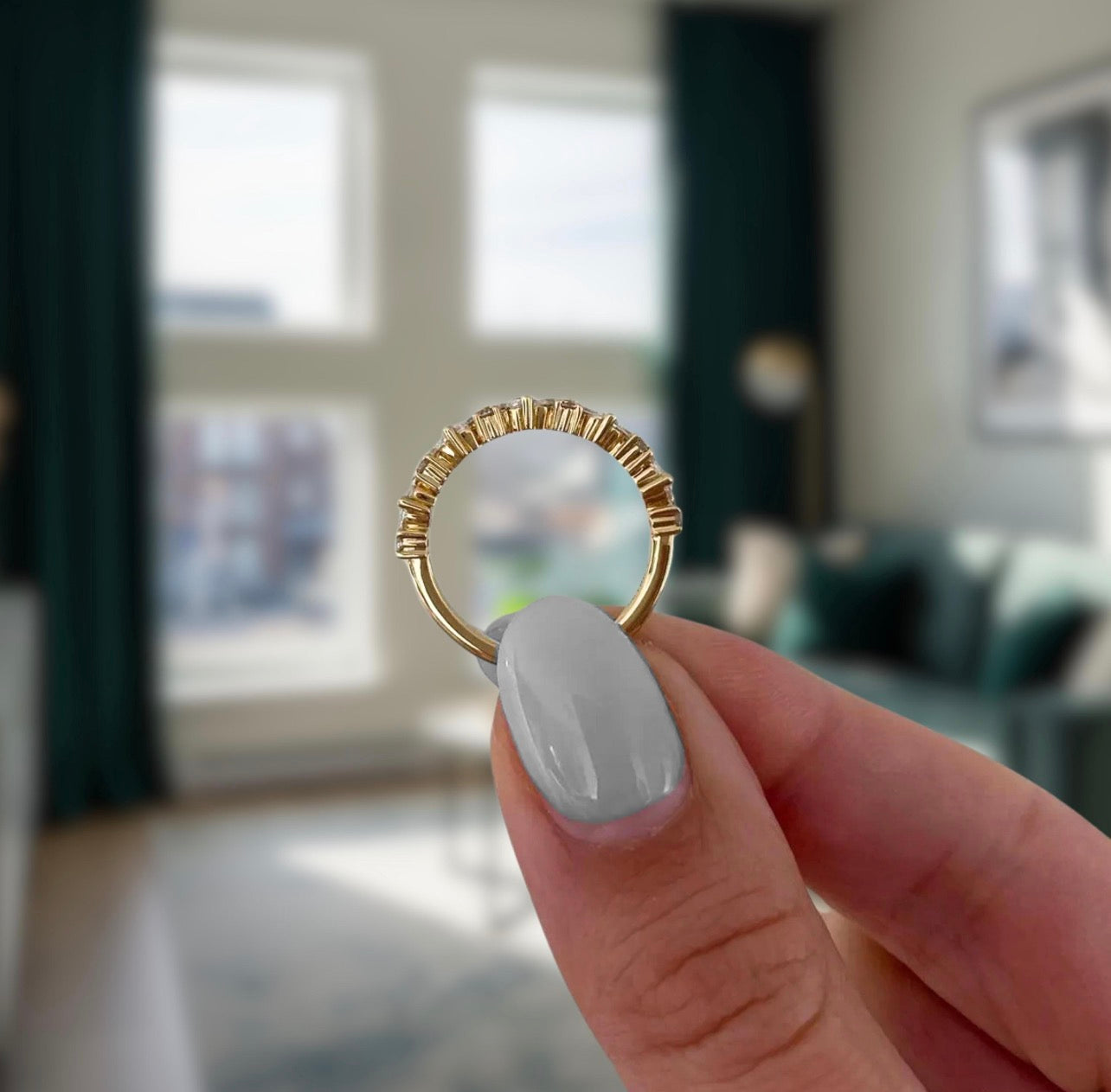 1.25ct Round & Marquise Alternating Eternity Band