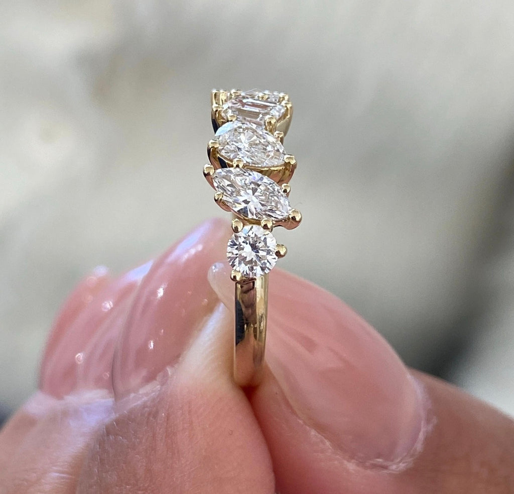 1.10ct Mixed Shape Wedding Ring