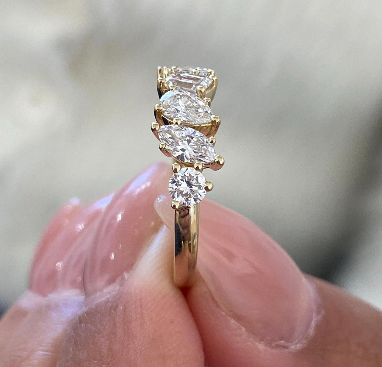 1.10ct Mixed Shape Wedding Ring