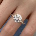 2.5ct Round Cut Diamond with Baguette Band