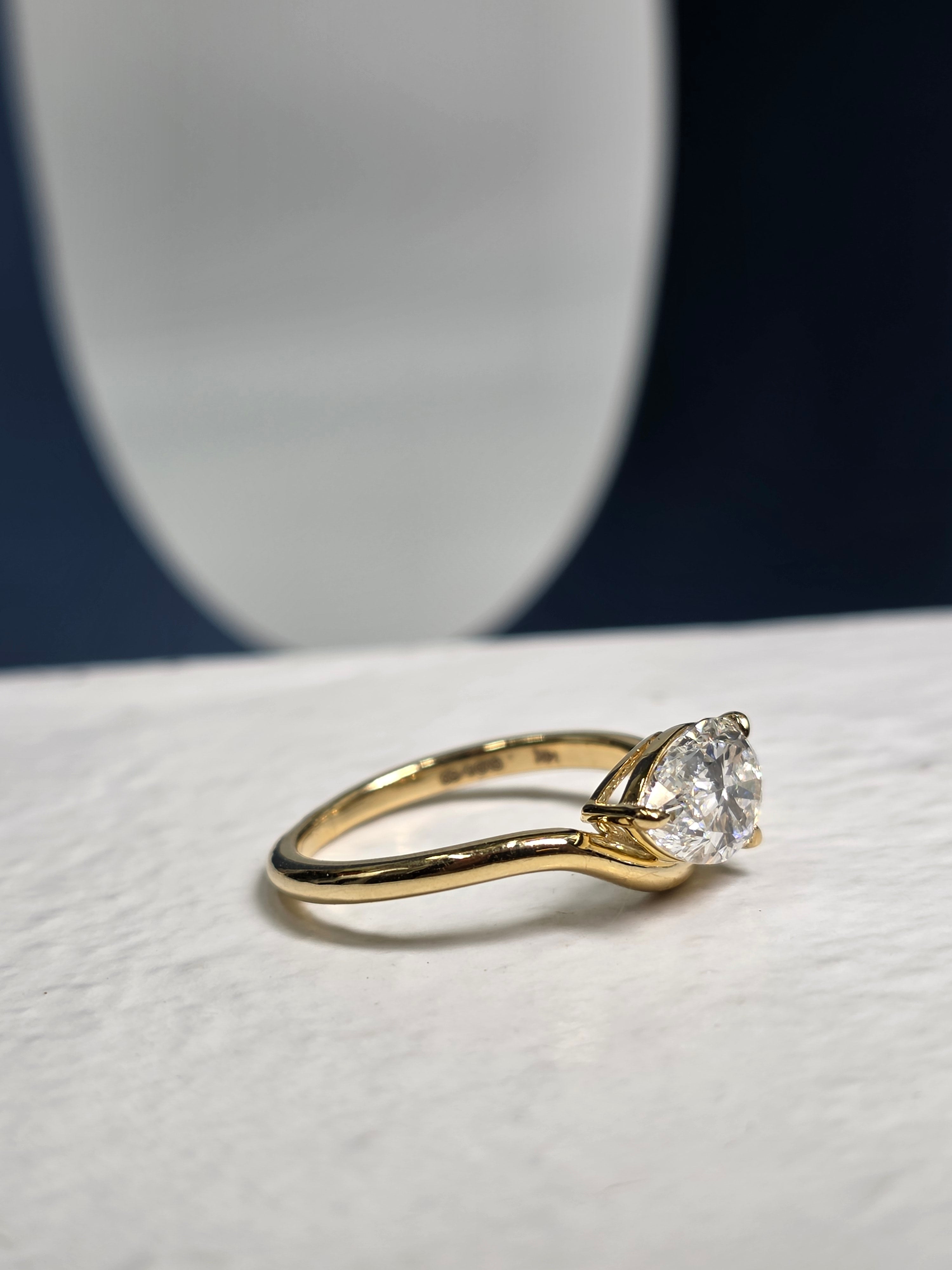 Pear Cut Pinky Finger Ring
