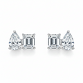 Toi et Moi Emerald & Pear Cut Earrings