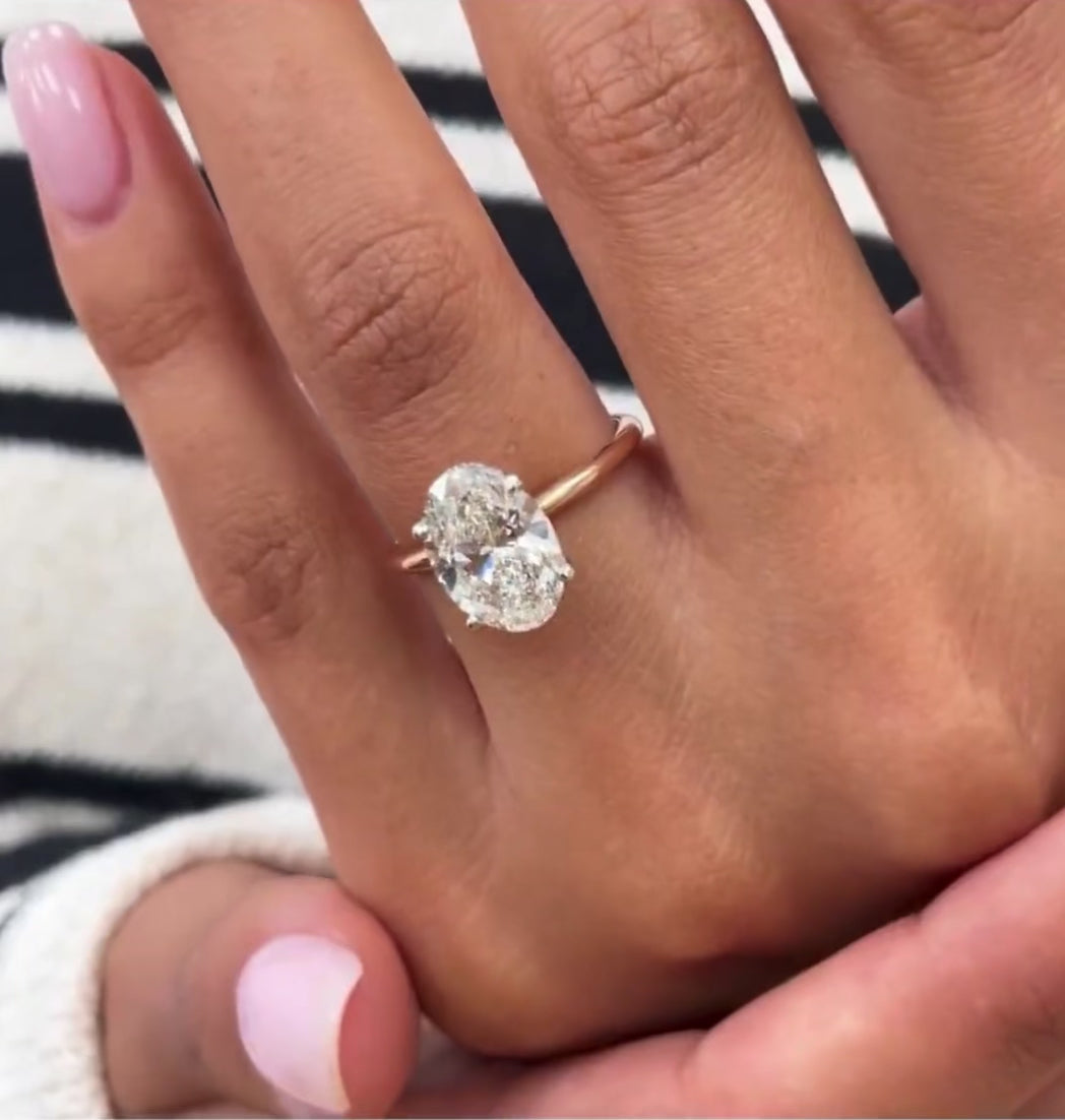 2ct Oval Cut Engagement Ring