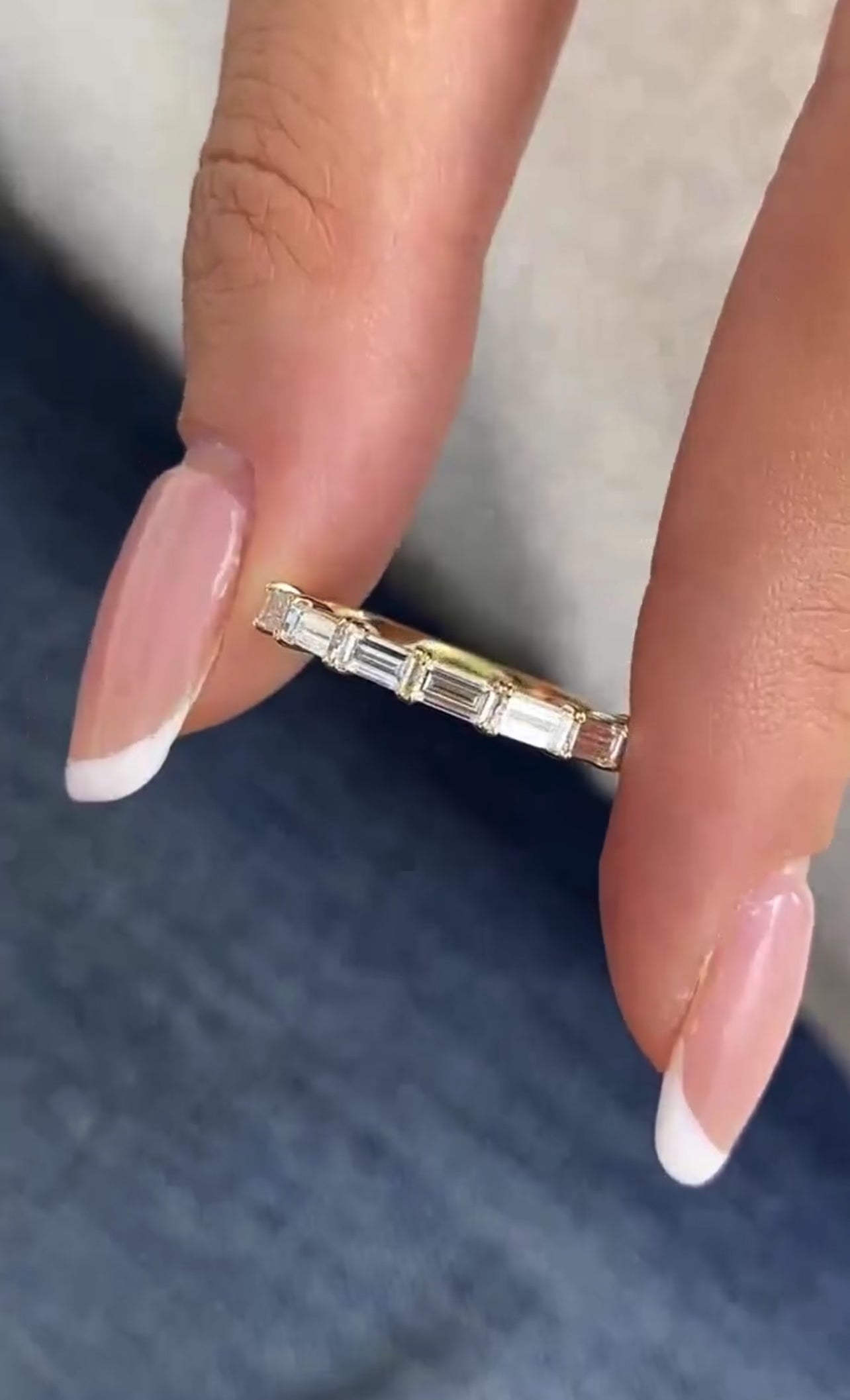 0.80ct Baguette Wedding Band
