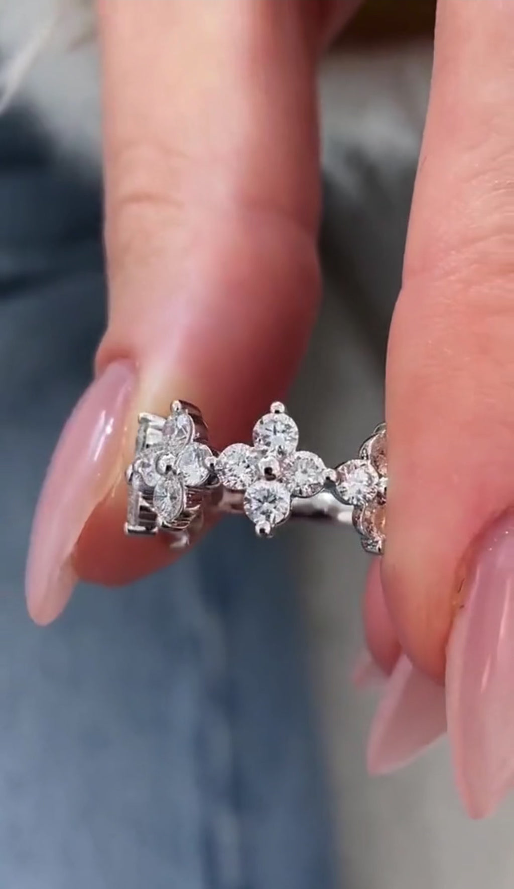 1.40ct Lucky Clover Eternity Ring