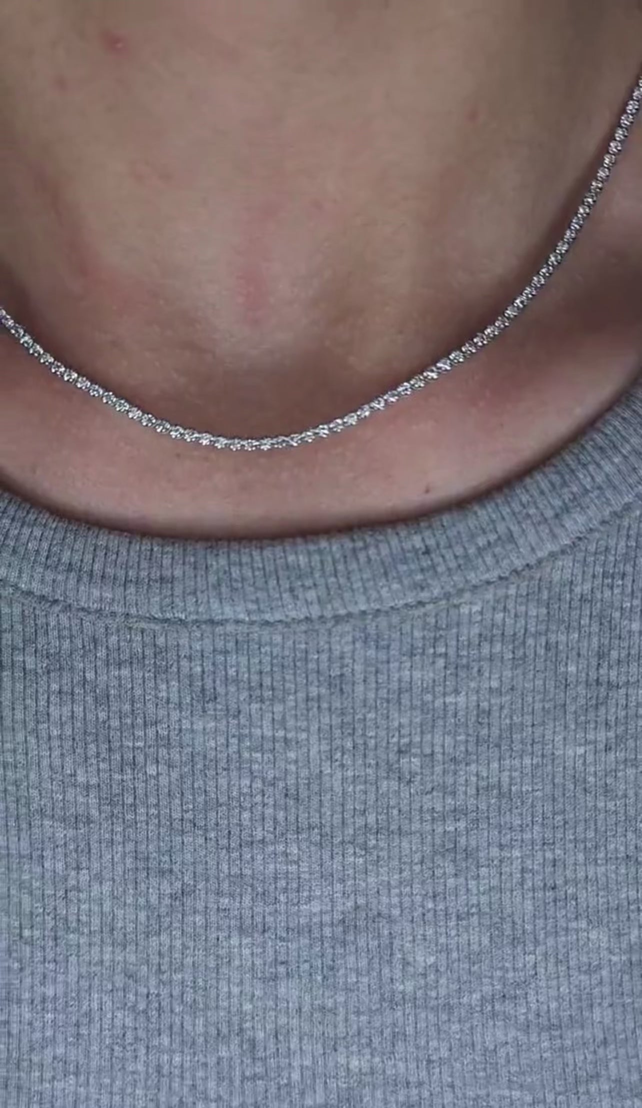 2.35ct Round Cut Tennis Necklace
