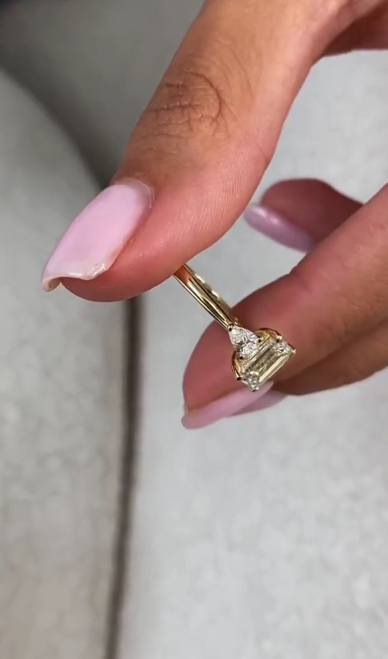 1.50ct Emerald Cut 3-stone Ring
