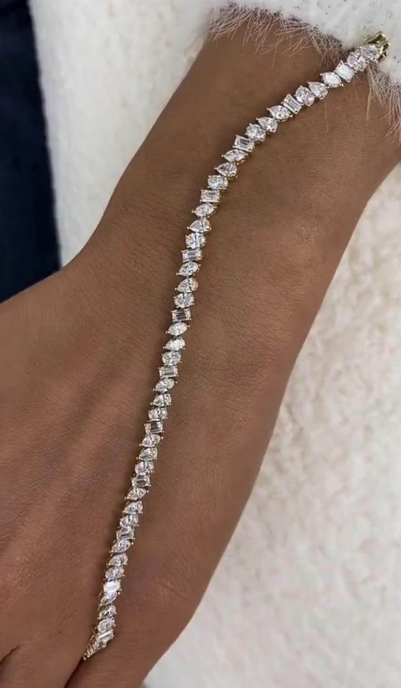 7ct Mixed Shaped Tennis Bracelet