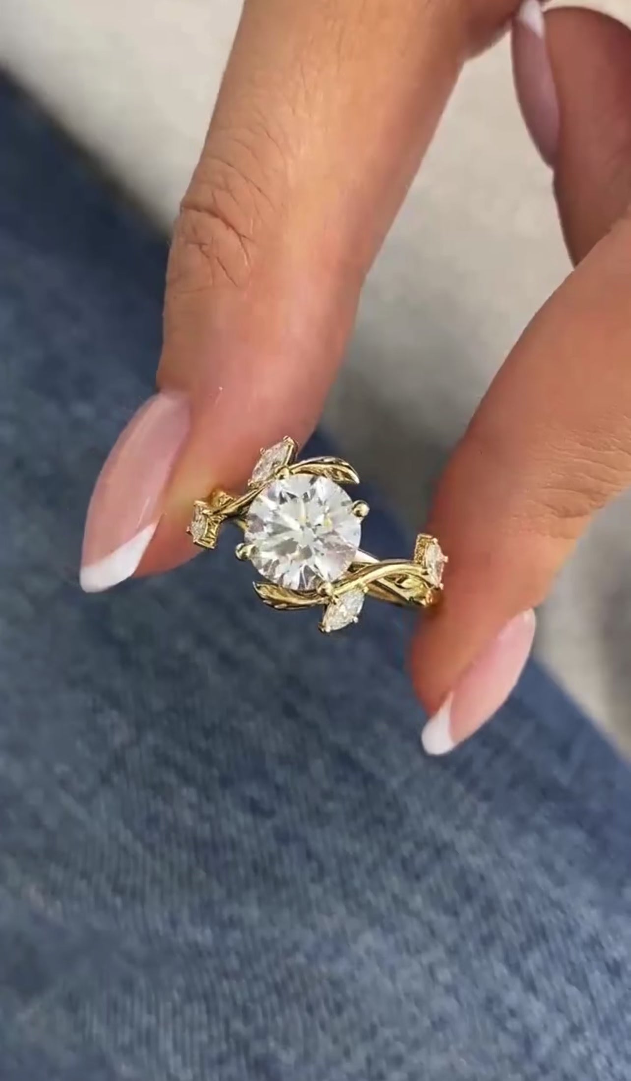 2.80ct Round Cut Accented Band Ring