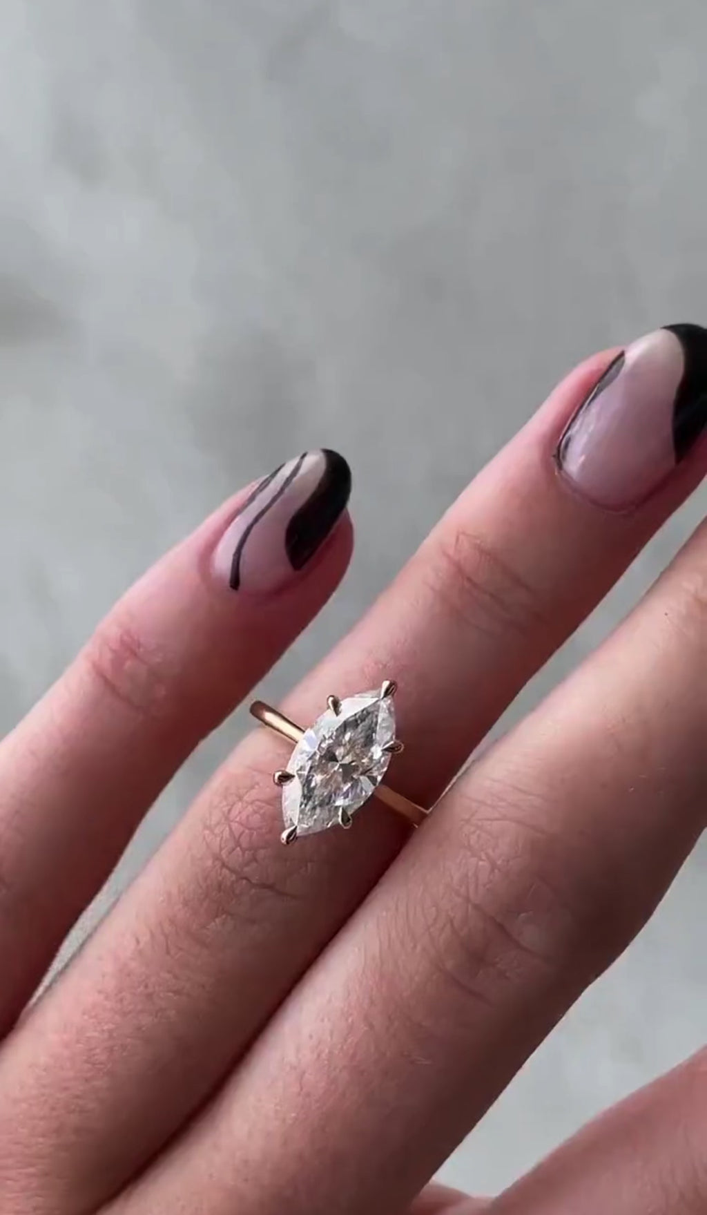 Marquise Cut Wedding Ring