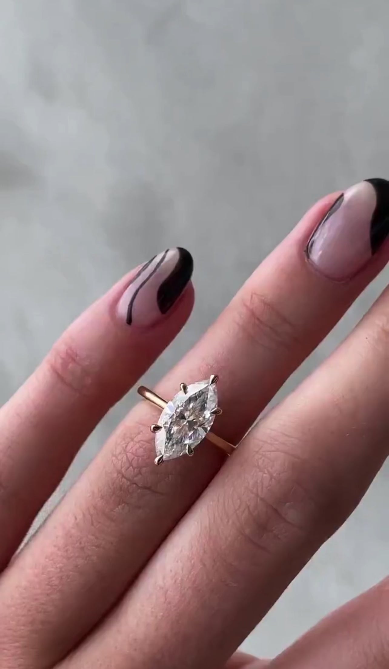 Marquise Cut Wedding Ring